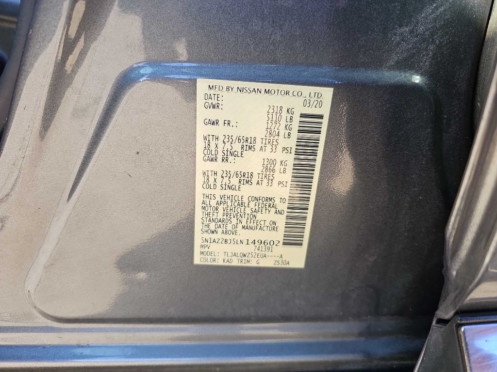 Nissan Murano FWD SV 2020