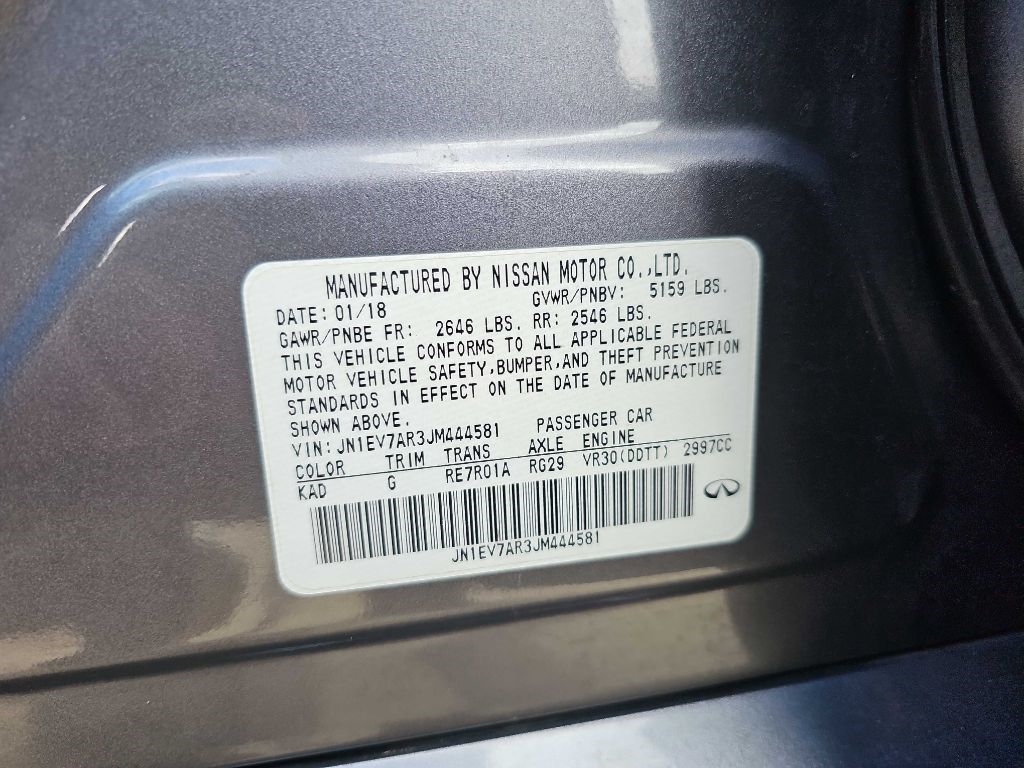 Infiniti Q50 3.0t LUXE AWD 2018