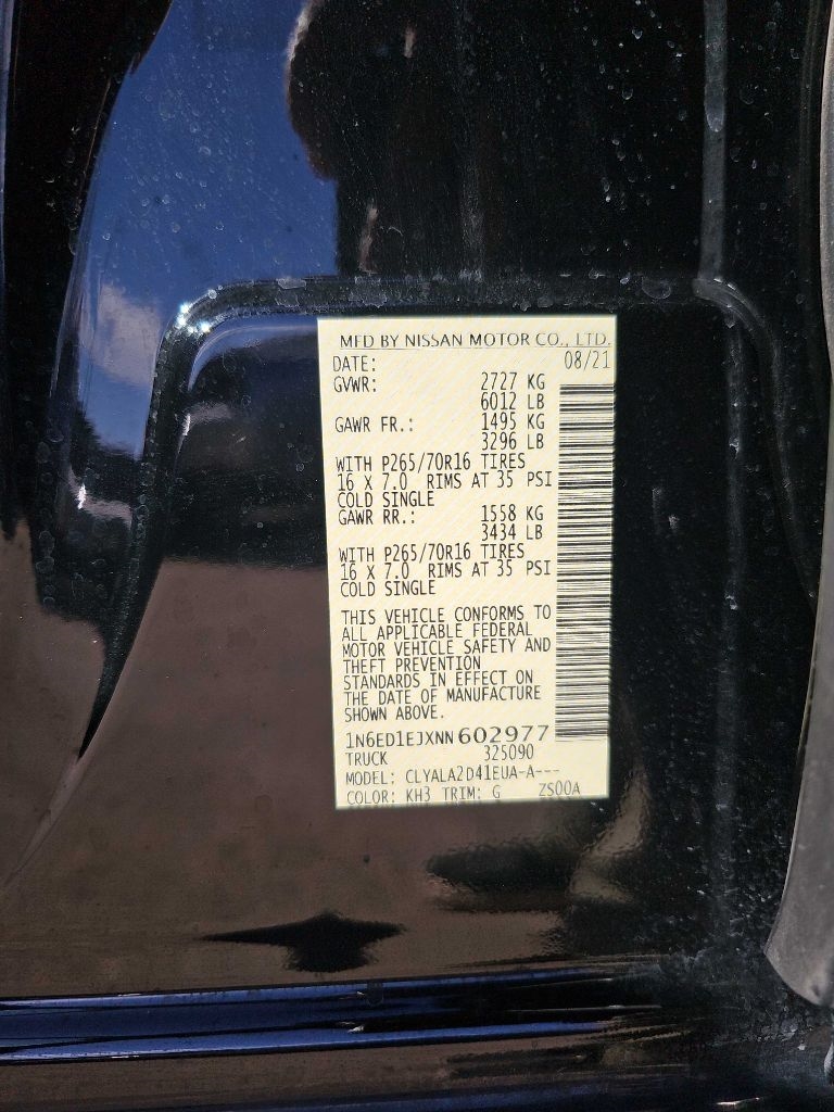 Nissan Frontier Crew Cab 4x2 S Auto 2022