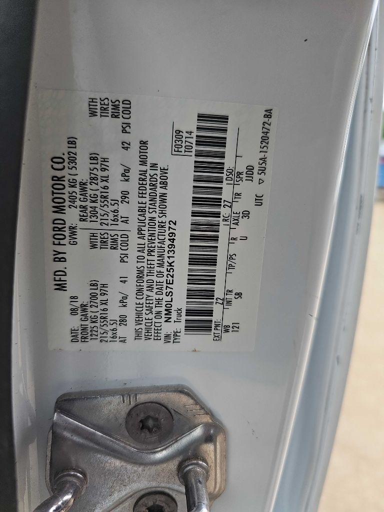 Ford Transit Connect Van XL LWB w/Rear Symmetrical Doors 2019