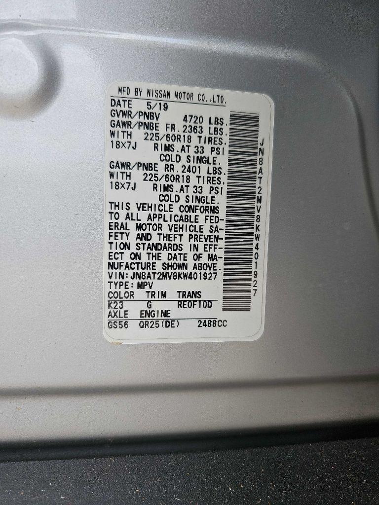 Nissan Rogue AWD SV 2019