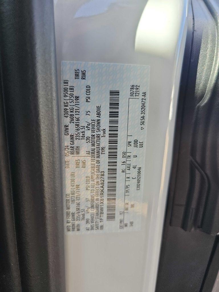 Ford Transit Cargo Van T-350 148" Hi Rf 9500 GVWR RWD 2024