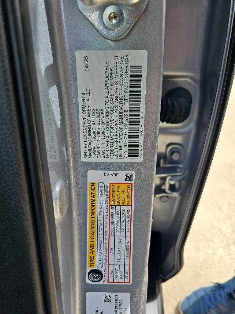 Honda Accord Sedan LX CVT 2025