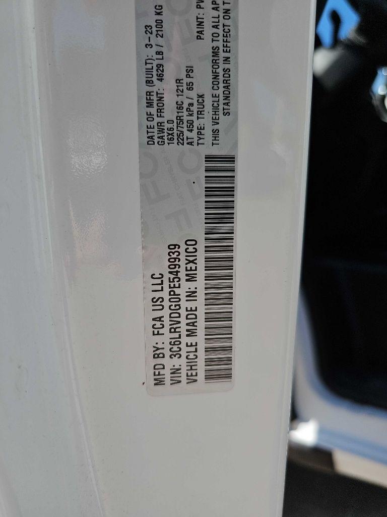 RAM ProMaster Cargo Van 2500 High Roof 159" WB 2023