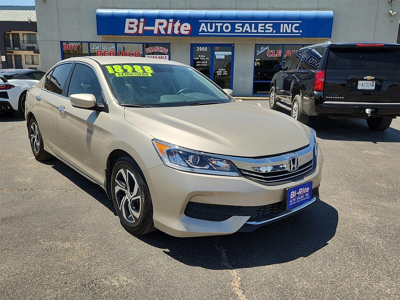 2016 Honda Accord LX Sedan CVT w/ Honda Sensing