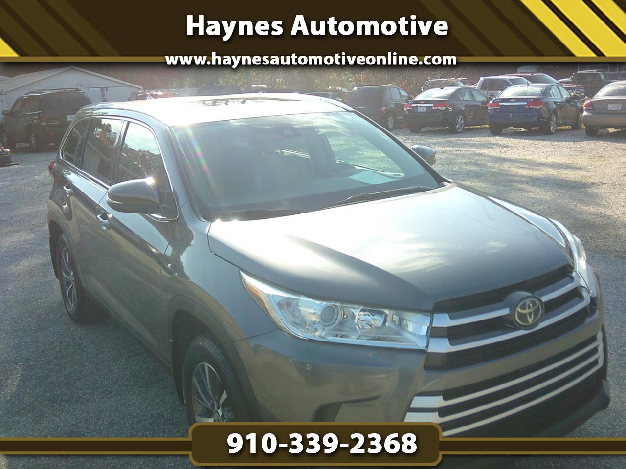 2019 Toyota Highlander XLE AWD V6