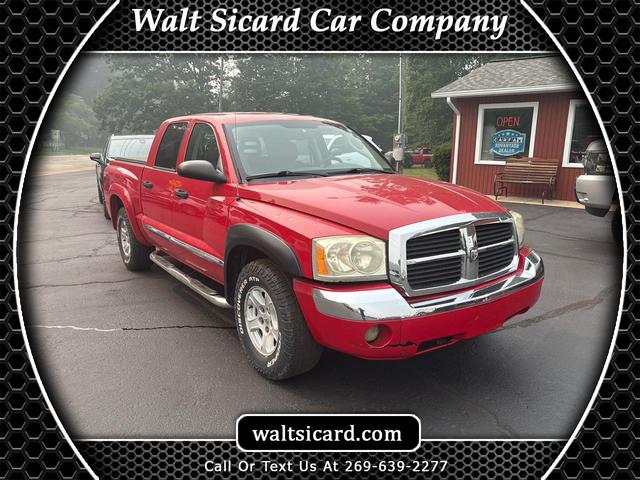 Red 2005 Dodge Dakota Pickup Truck Four-Wheel Drive Automatic