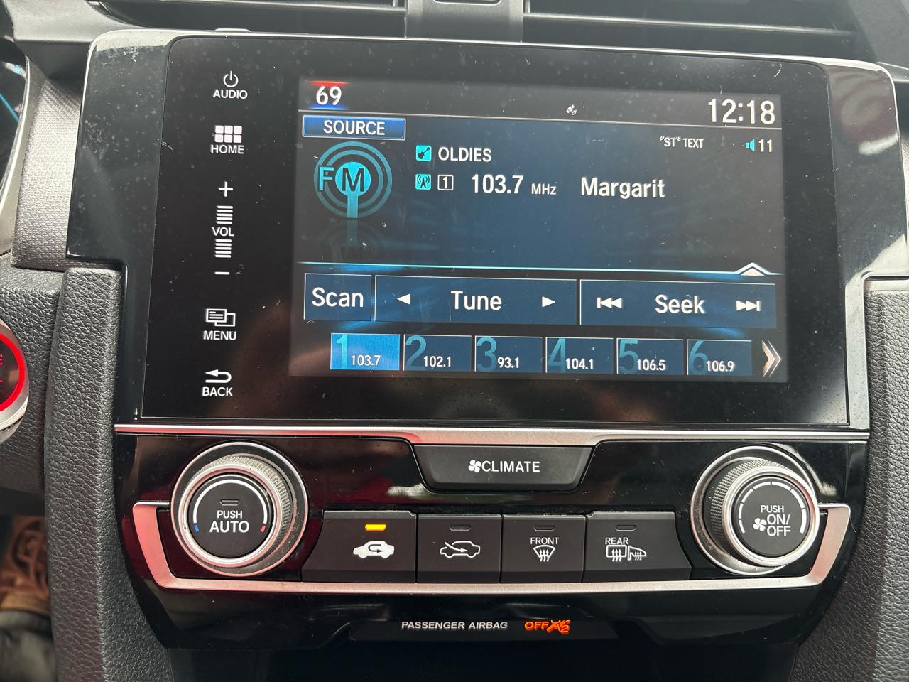 Honda Civic 4dr CVT EX 2016