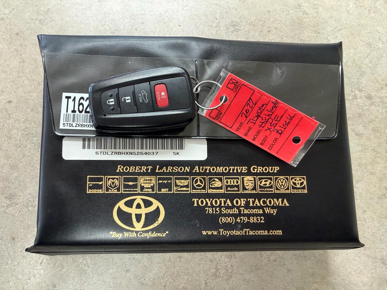 Toyota Highlander XSE AWD (Natl) 2022