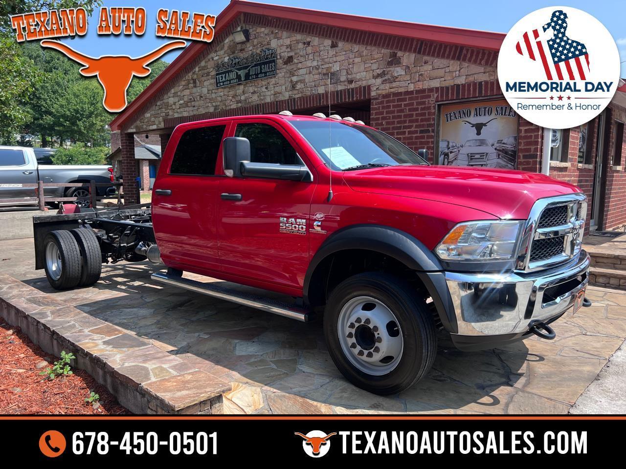 2016 RAM 5500 Chassis Cab Tradesman 4x2 Crew Cab 84" CA 197.4" WB