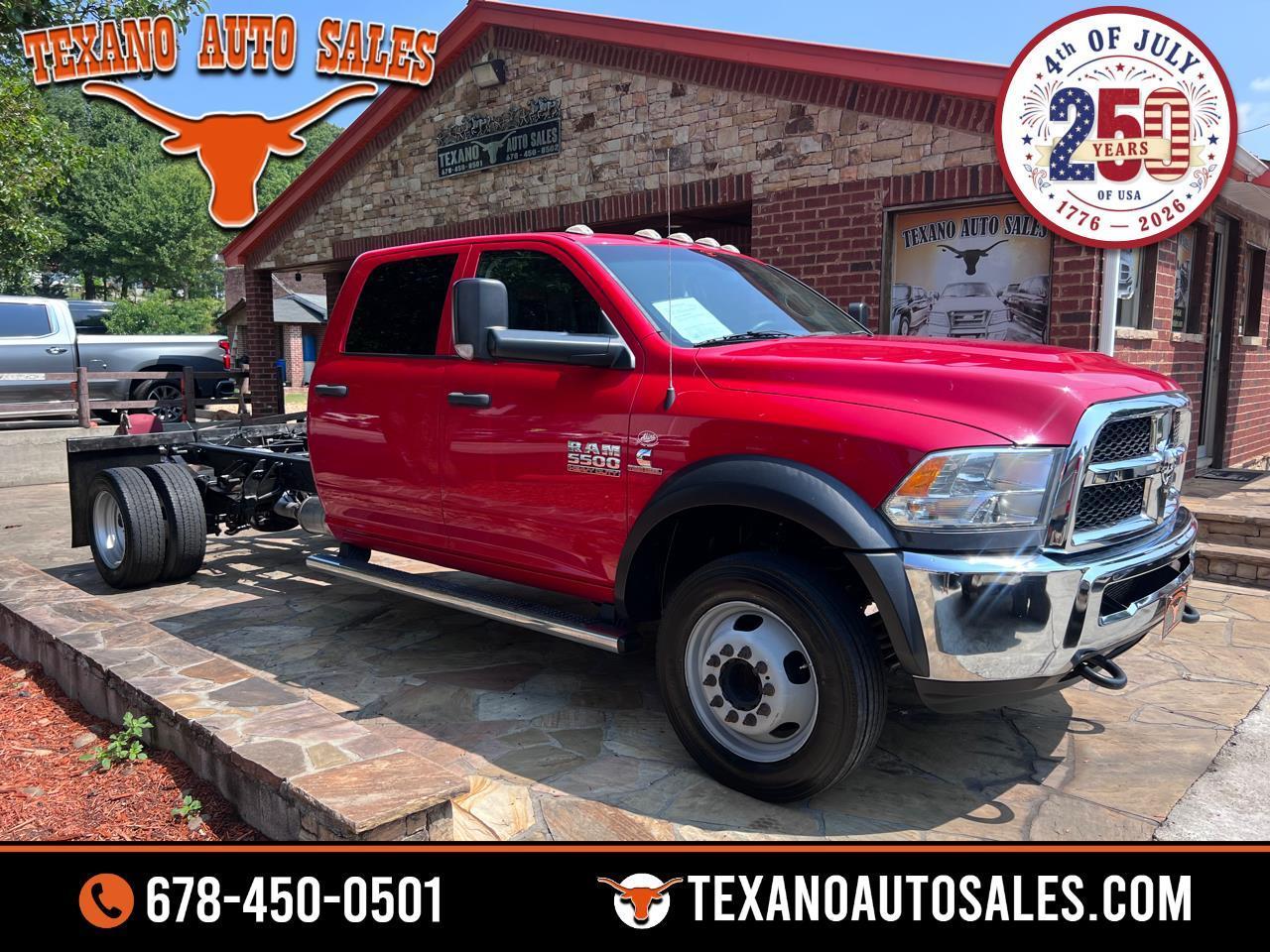 2016 RAM 5500 Chassis Cab Tradesman 4x2 Crew Cab 84" CA 197.4" WB