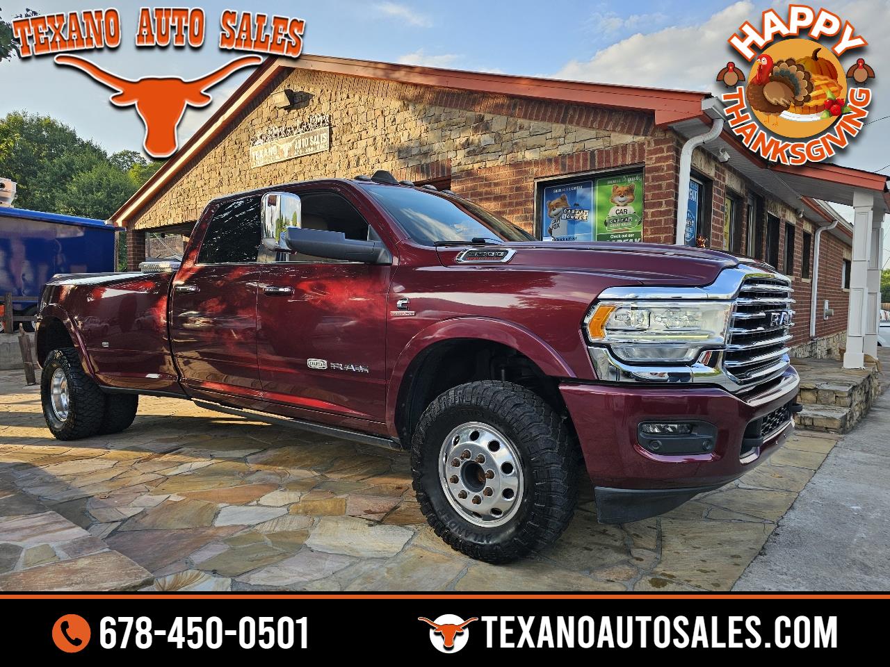 2019 RAM 3500 Longhorn 4x4 Crew Cab 8' Box