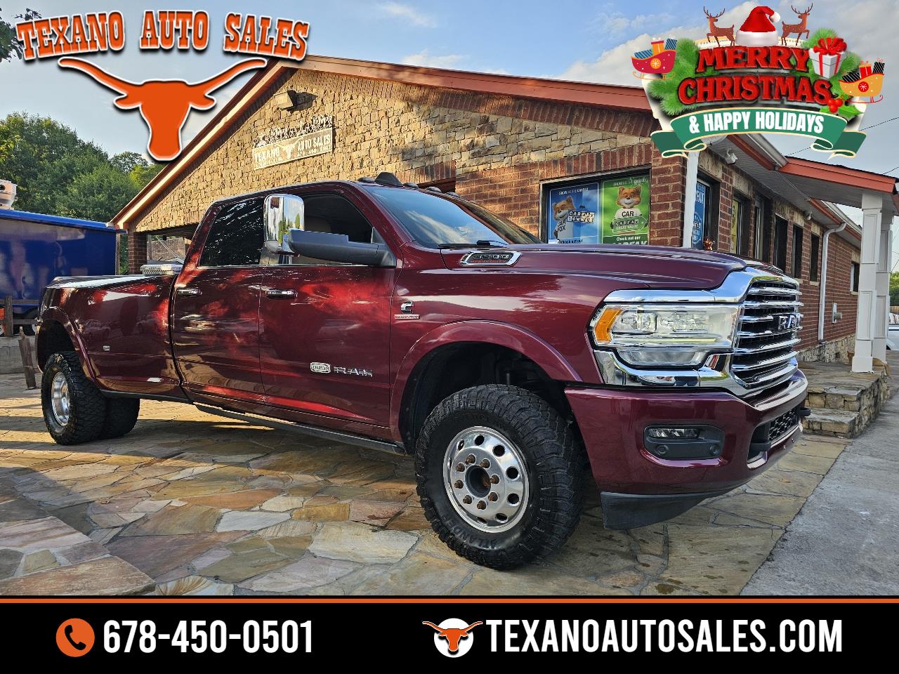 2019 RAM 3500 Longhorn 4x4 Crew Cab 8' Box