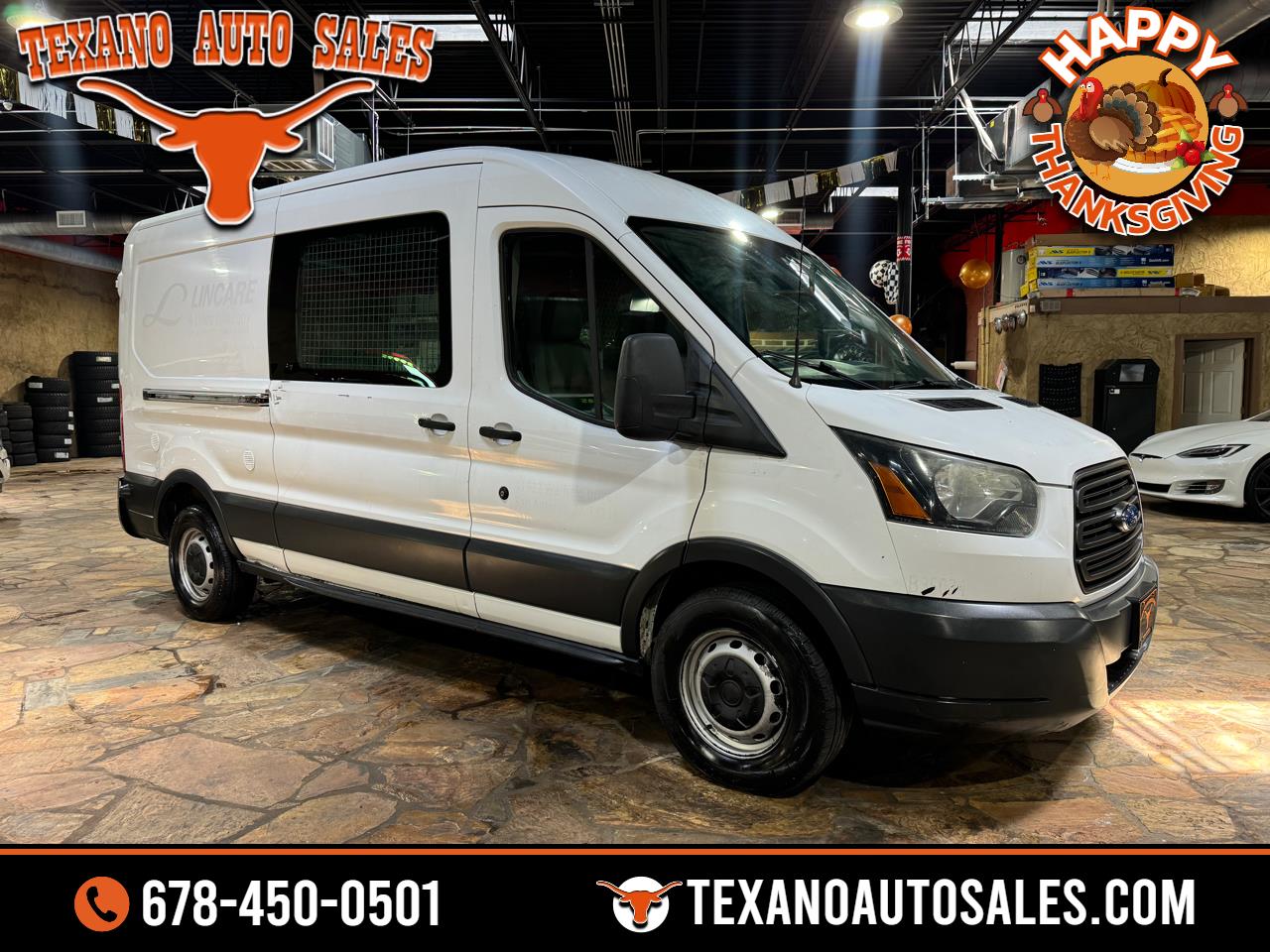 2016 Ford Transit Cargo Van T-350 148" Med Rf 9500 GVWR Sliding RH Dr