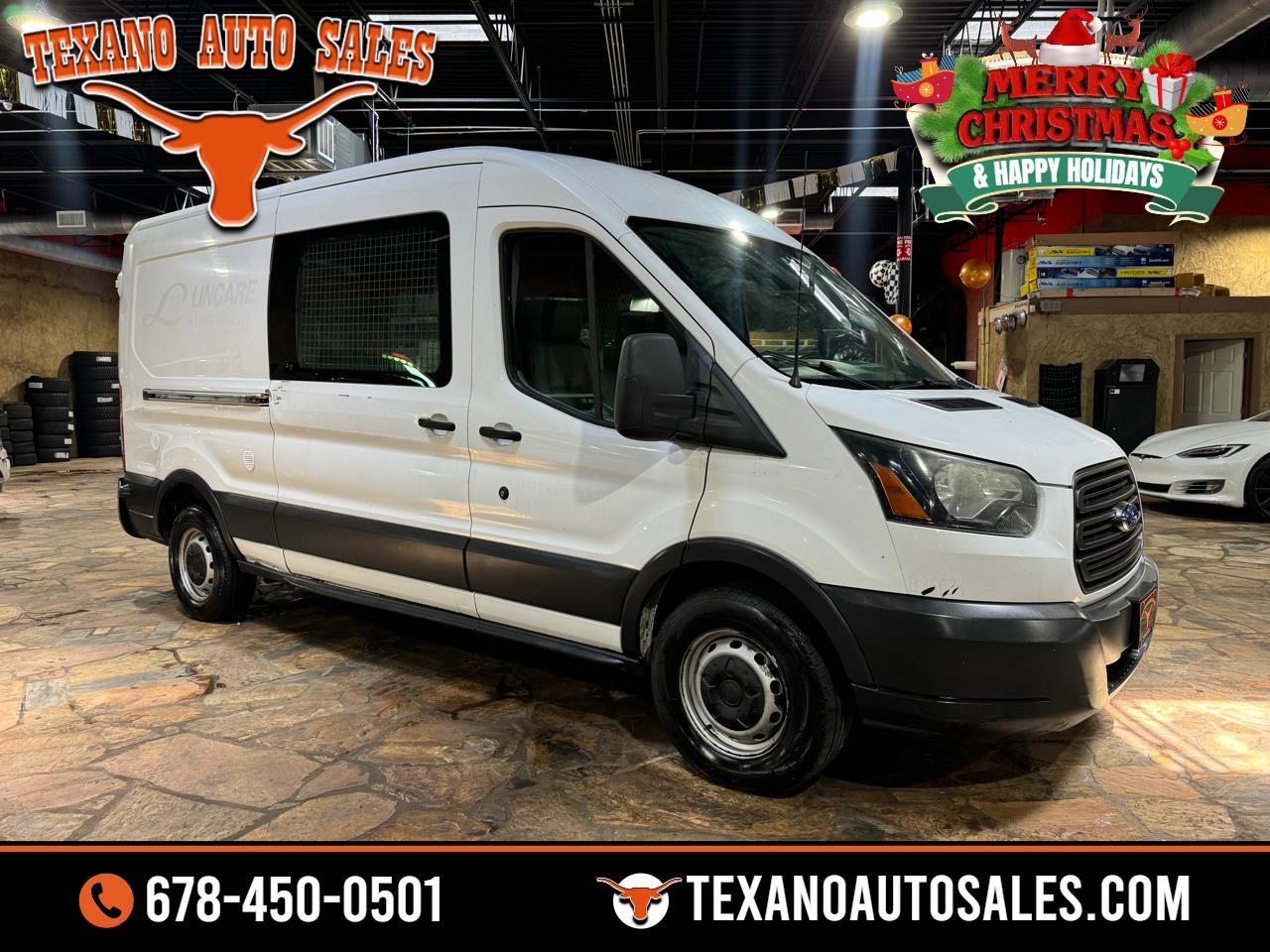 2016 Ford Transit Cargo Van T-350 148" Med Rf 9500 GVWR Sliding RH Dr