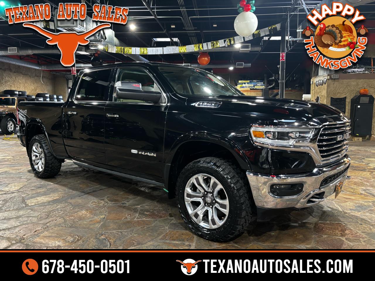 2019 RAM 1500 Laramie Longhorn 4x4 Crew Cab 6'4" Box