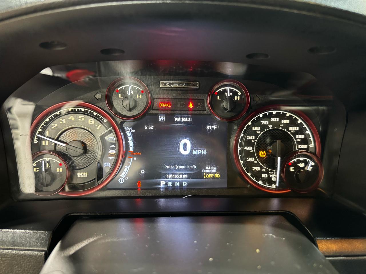 RAM 1500 2WD Crew Cab 140.5" Rebel 2016