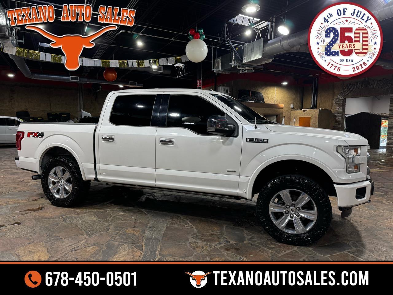 Ford F-150 4WD SuperCrew 145" Platinum 2016