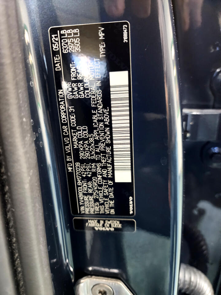 Volvo XC90 Recharge T8 eAWD PHEV Inscription 6P 2021 Volvo XC90 Recharge T8 eAWD PHEV Inscription 6P 2021