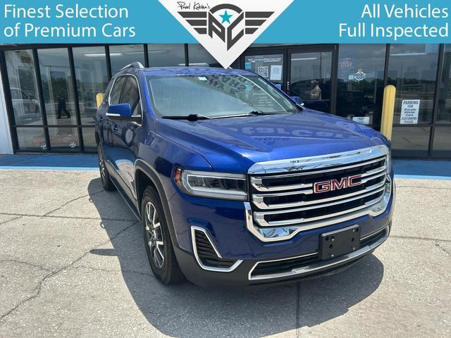 Blue 2023 GMC Acadia SLE AWD SUV / Crossover Four-Wheel Drive Automatic