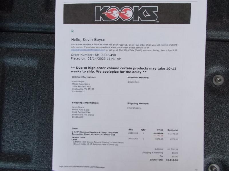 Chevrolet Camaro 2dr Cpe Z/28 2015