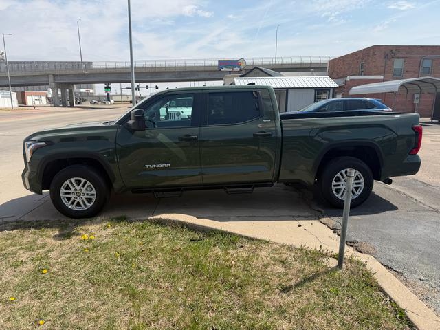 Dark Green 2022 Toyota Tundra SR5 CrewMax Cab LB 4WD Pickup Truck Four-Wheel Drive Automatic