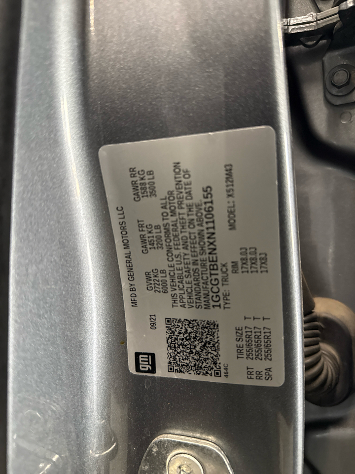 Chevrolet Colorado  2022