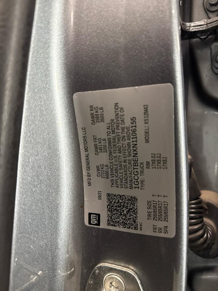 Chevrolet Colorado LT Crew Cab 4WD 2022