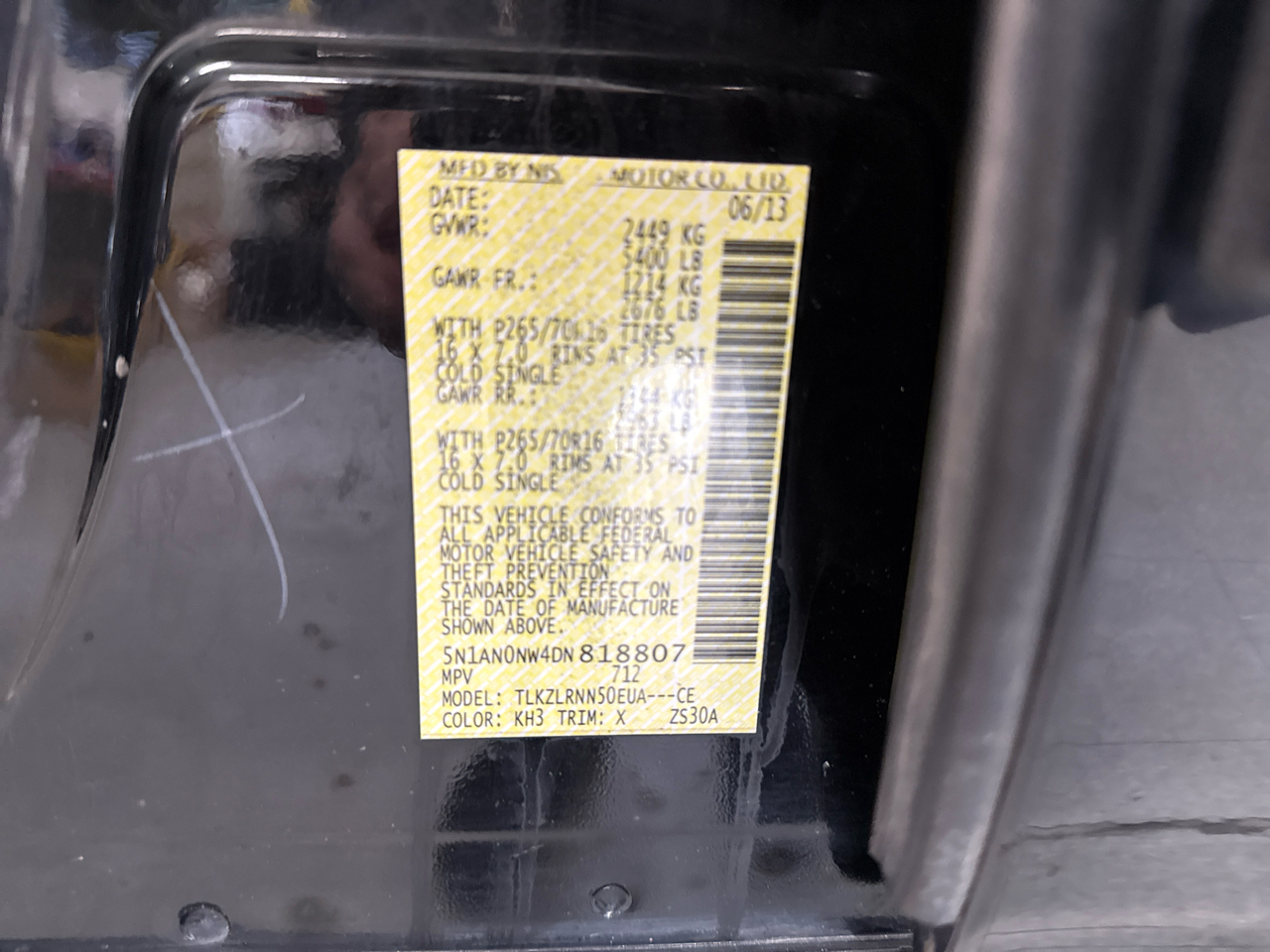 Nissan Xterra S 4WD 2013