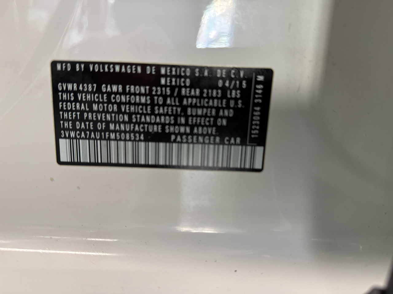 Volkswagen Golf SportWagen  2015