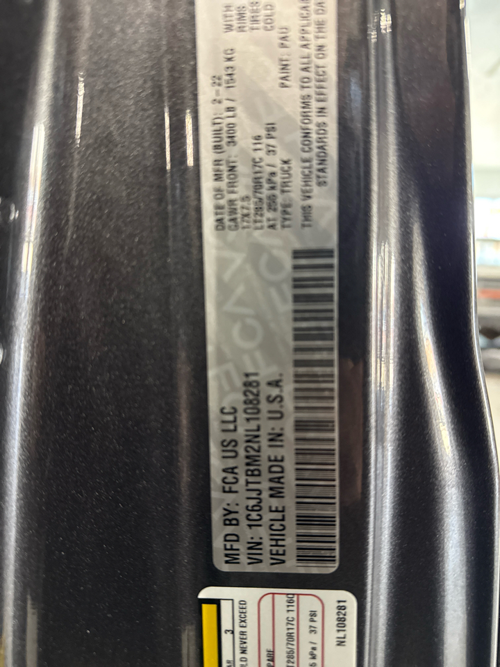 Jeep Gladiator Rubicon 2022