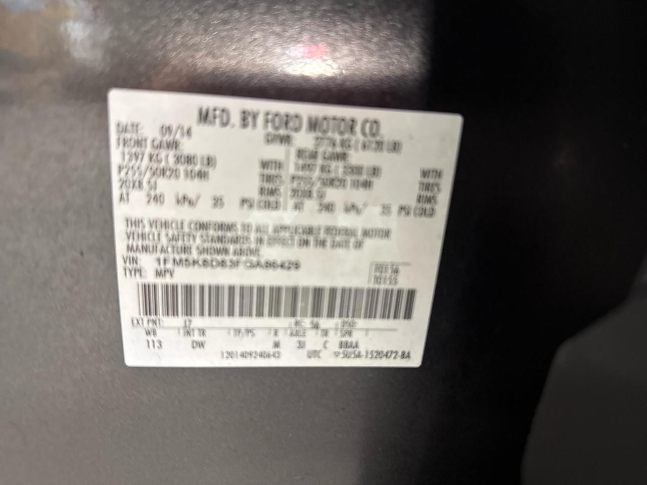 Ford Explorer XLT 4WD 2015