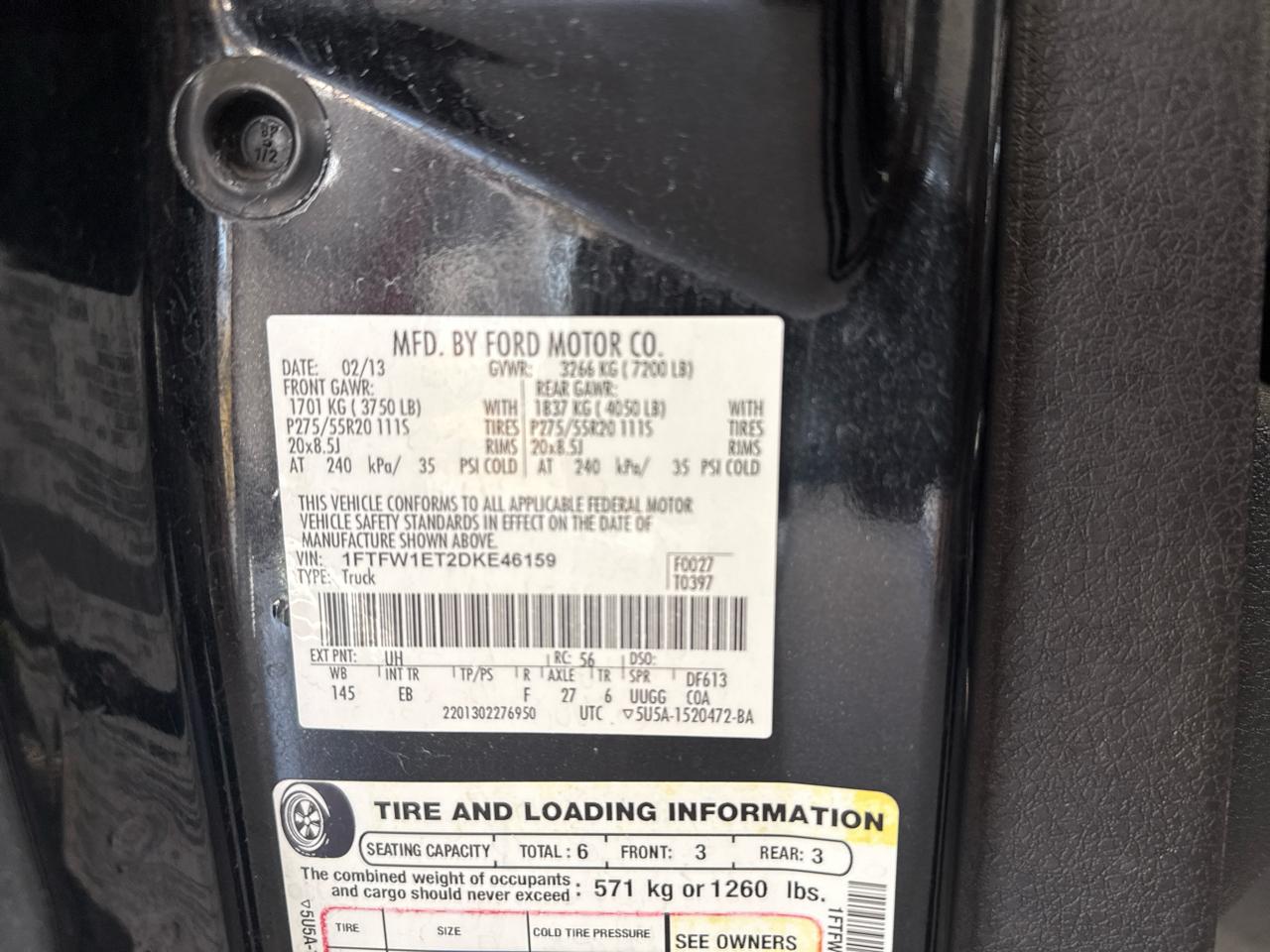 Ford F-150 Lariat SuperCrew 4WD 2013