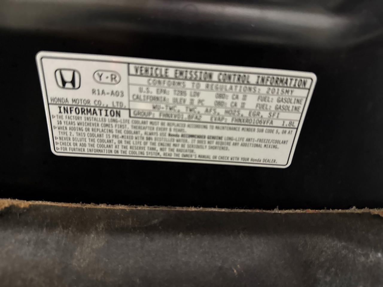 Honda Civic LX sedan 2015