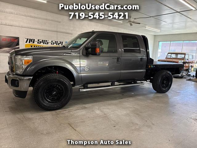 Black 2015 Ford F-350 Super Duty XLT Crew Cab 4WD Pickup Truck Four-Wheel Drive Automatic