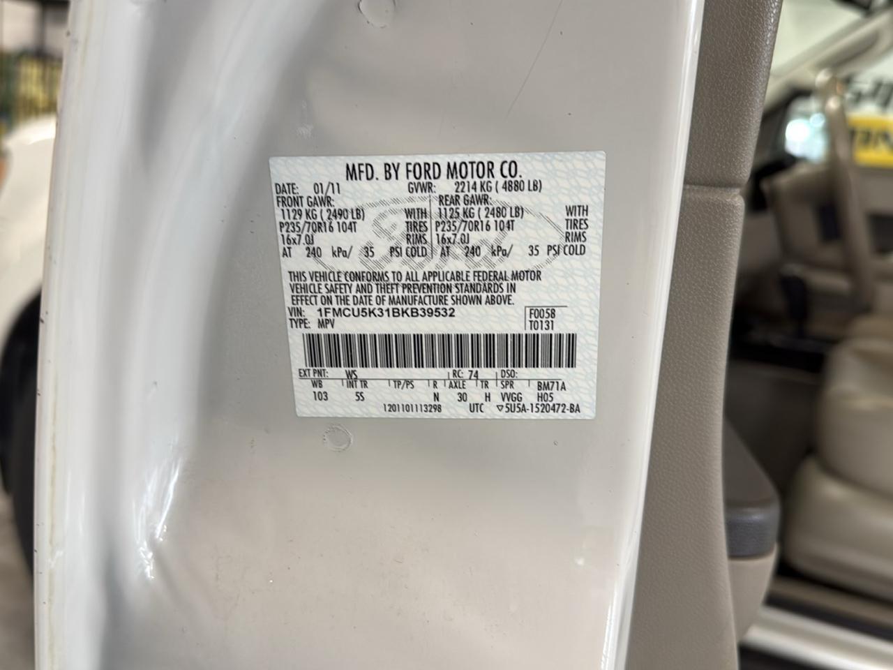 Ford Escape Hybrid Limited 4WD 2011