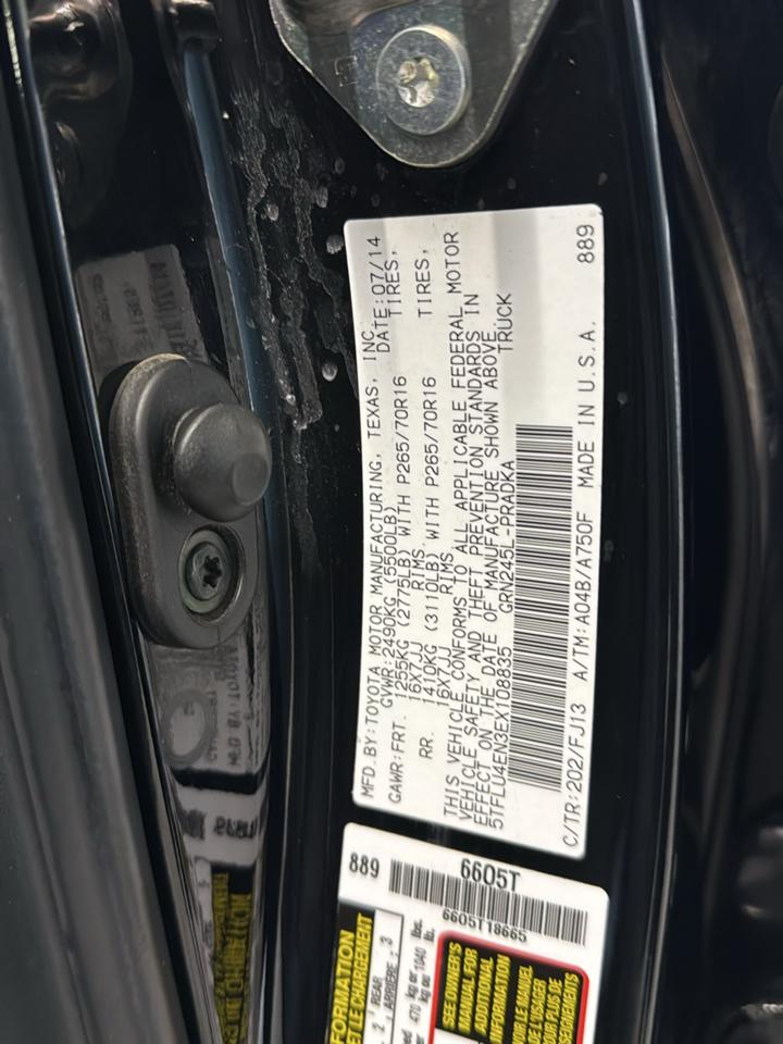 Toyota Tacoma Double Cab 4WD 2014