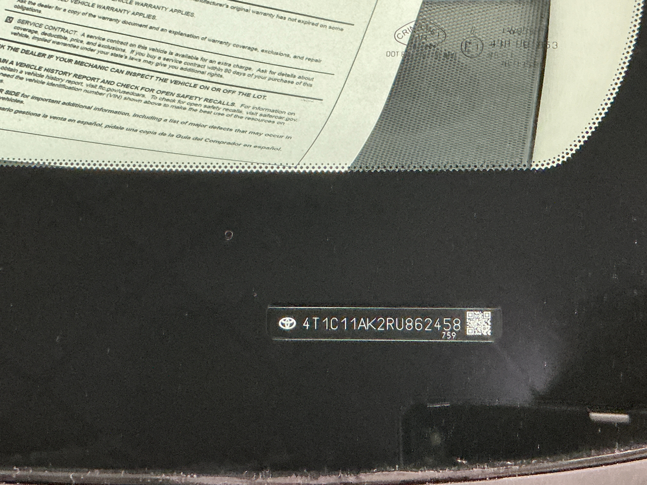 Toyota Camry LE Auto (Natl) 2024