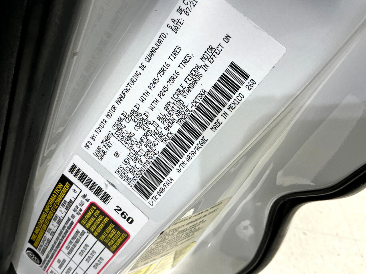 Toyota Tacoma 2WD SR Access Cab 6' Bed I4 AT (Natl) 2021