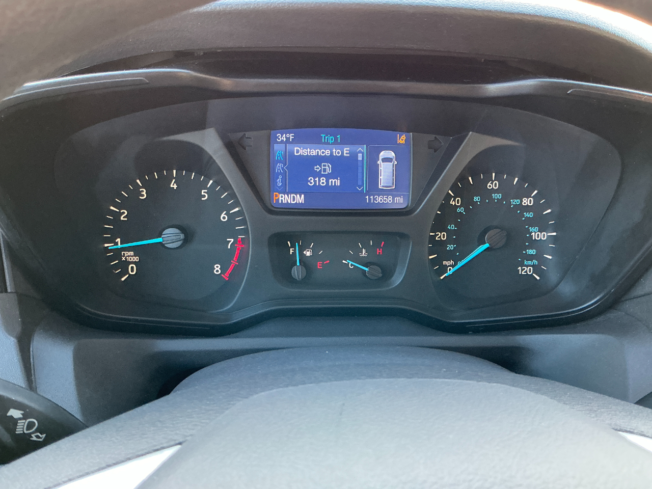 Ford Transit Wagon T-350 148" Med Roof XLT Sliding RH Dr 2015