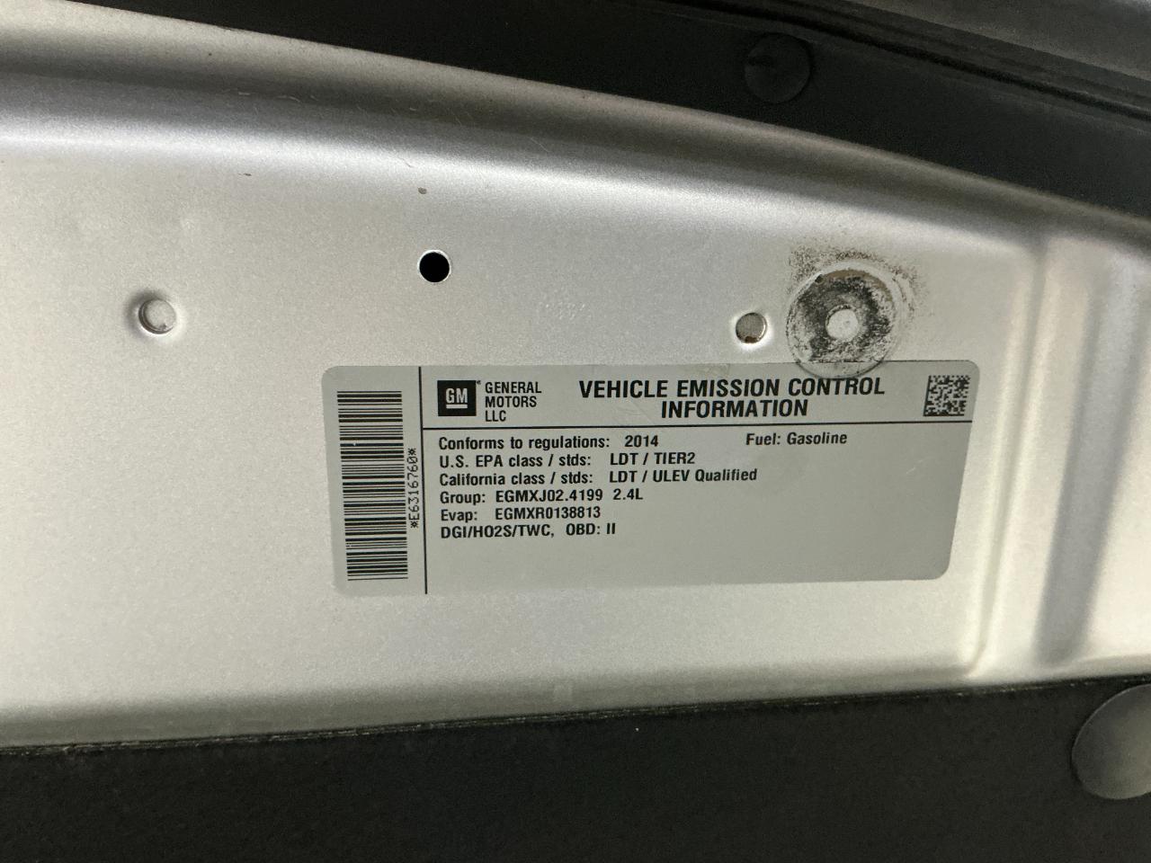 Chevrolet Equinox FWD 4dr LT w/1LT 2014