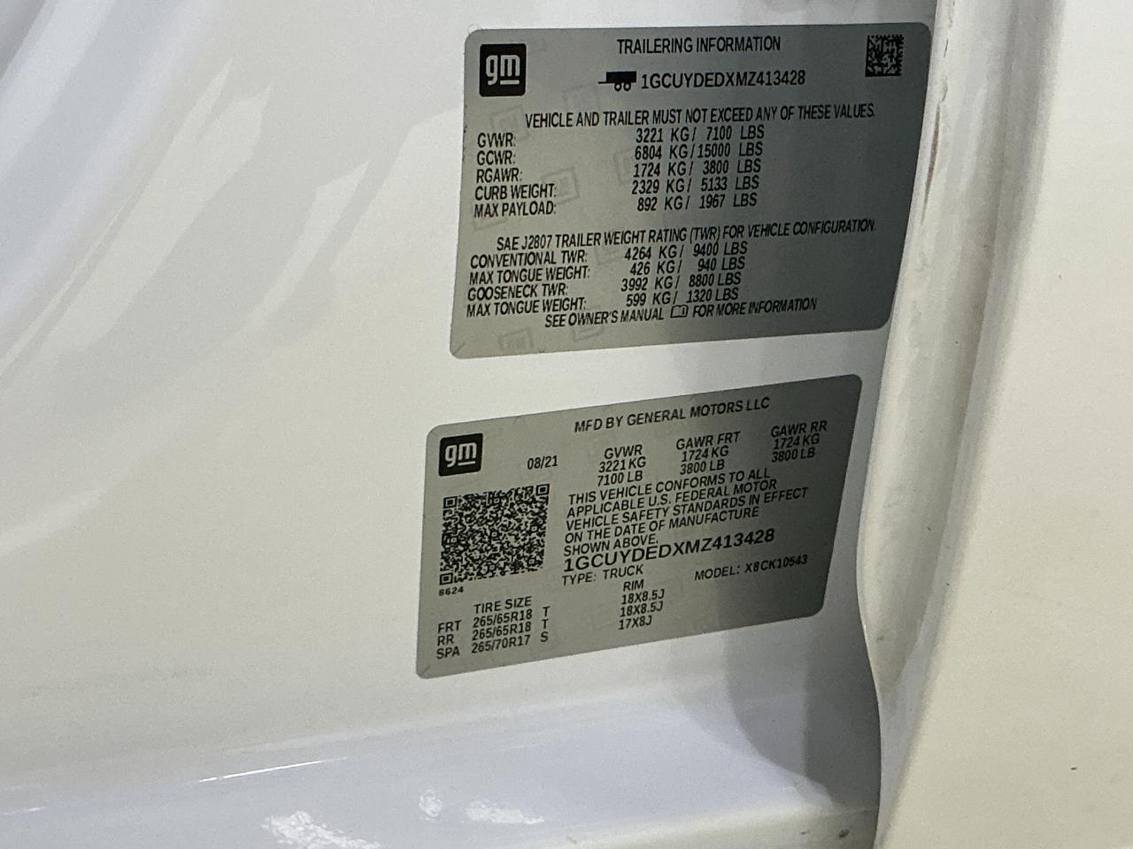 Chevrolet Silverado 1500 4WD Crew Cab 147" LT w/1LT 2021