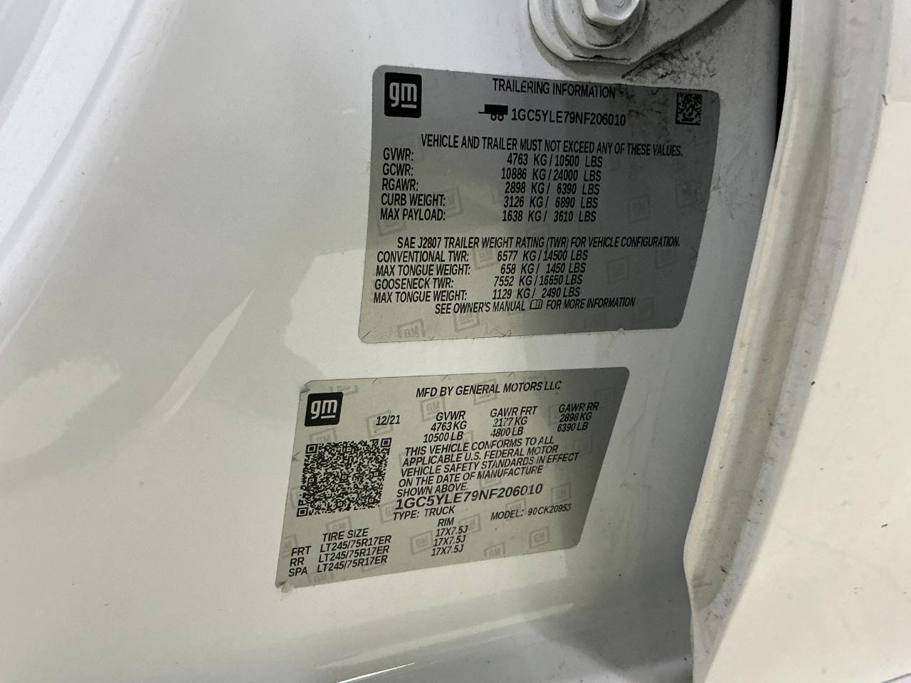 Chevrolet Silverado 2500HD 4WD Double Cab 162" Work Truck 2022