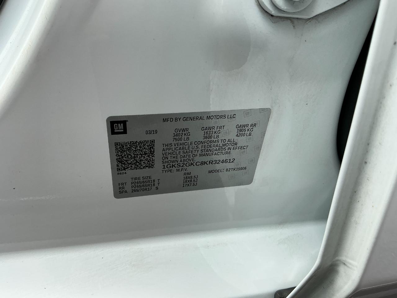 GMC Yukon XL 4WD 4dr SLT 2019