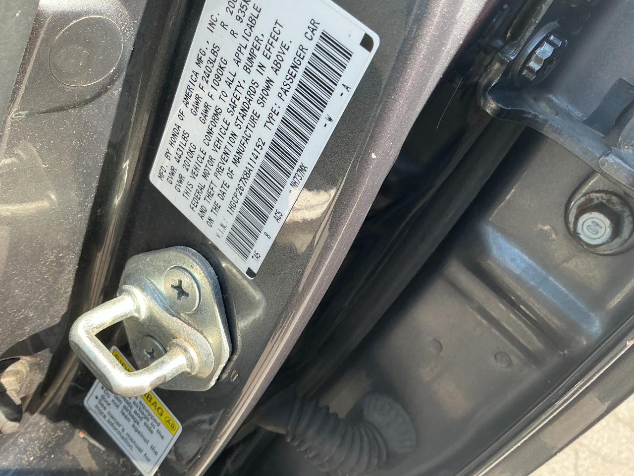 Honda Accord Sdn 4dr I4 Auto EX 2008