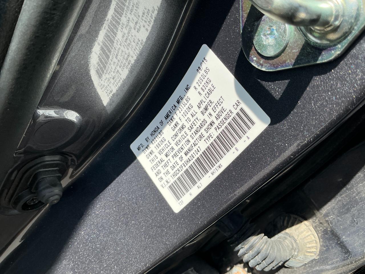 Honda Accord Sedan EX-L CVT w/Navi & Honda Sensing 2017