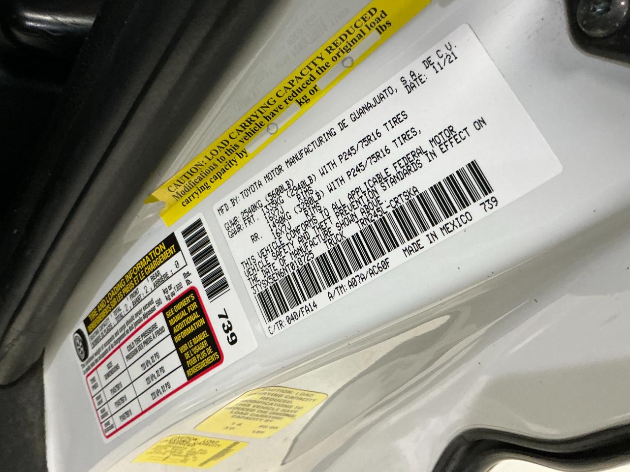 Toyota Tacoma 4WD SR Access Cab 6' Bed I4 AT (Natl) 2022