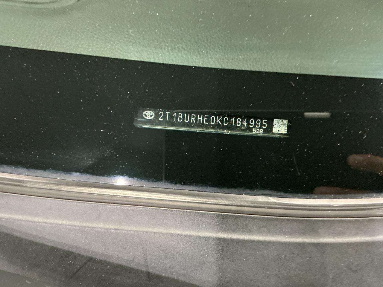 Toyota Corolla XLE CVT (Natl) 2019
