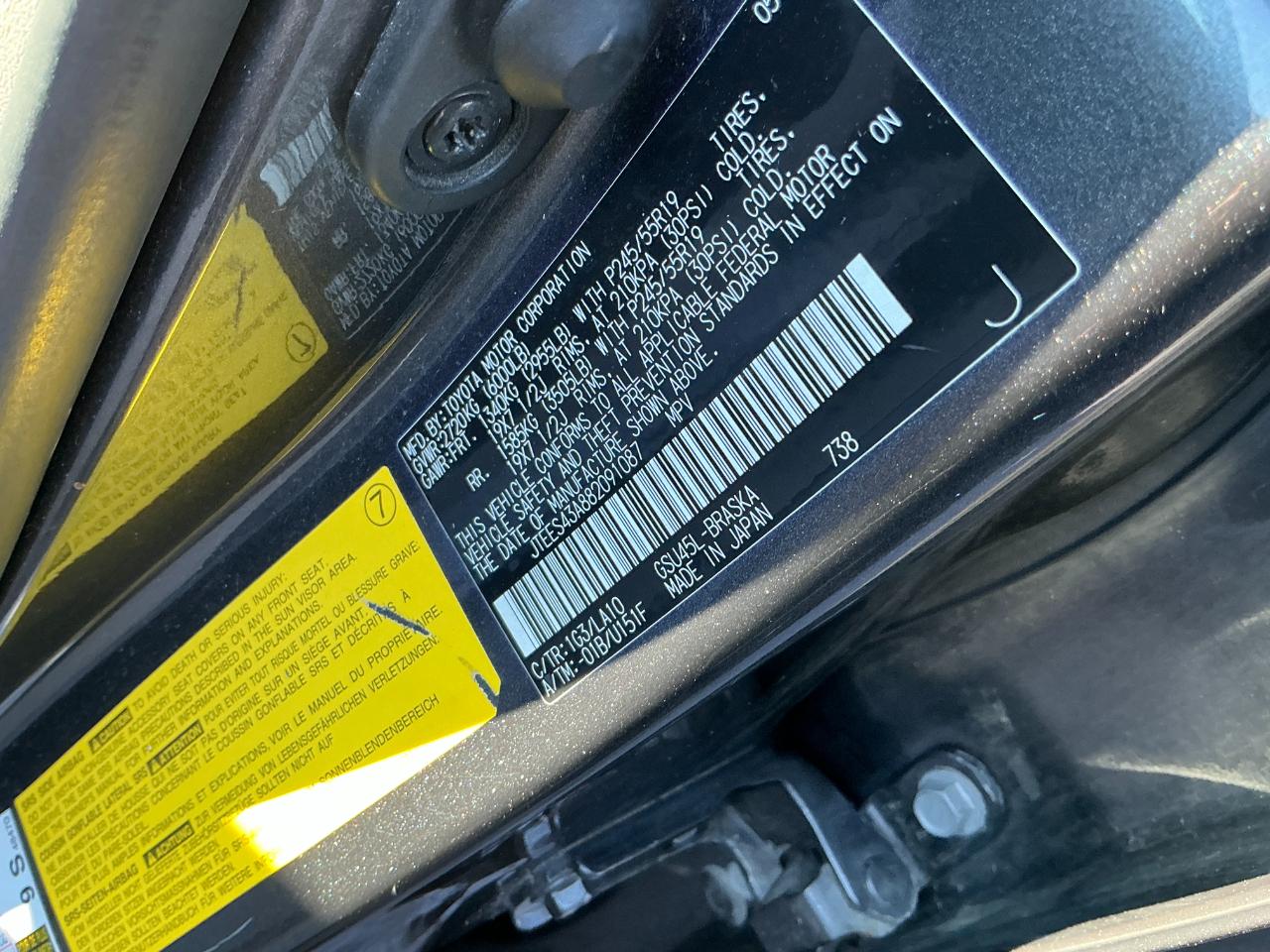 Toyota Highlander 4WD 4dr Sport (Natl) 2008