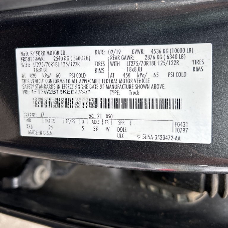 Ford Super Duty F-250 SRW XLT 4WD Crew Cab 6.75' Box 2019